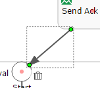 Process Modeller - Model Editor - Adding Bend-Point