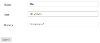 The Form on the Website