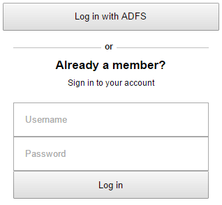 ADFS Example Login