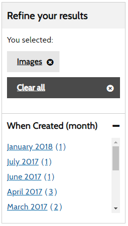 Search Facets - The Digital Platform Documentation Site