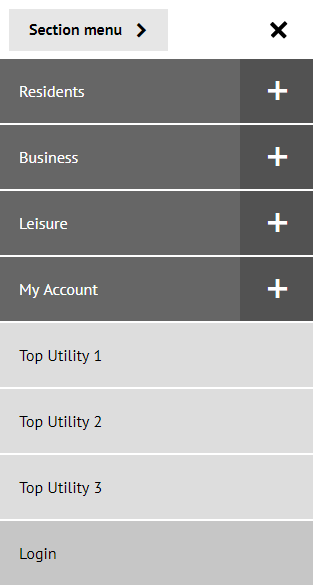 Side Menu - The Digital Platform Documentation Site