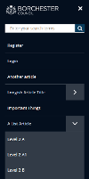 Mobile Menu
