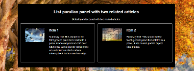 Parallax Panels