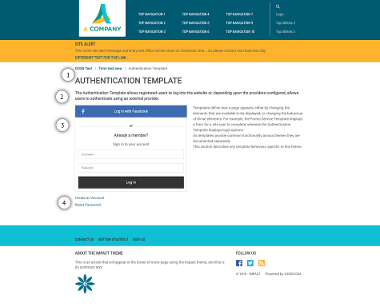 Authentication Template - The Digital Platform Documentation Site