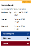 User Request Card with Cancel