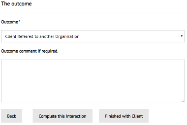 Record Interaction Outcome