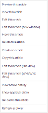 Context Menu