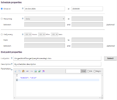 Scheduling End Points