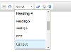 Styles Drop-down