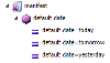 Manifest Default Dates