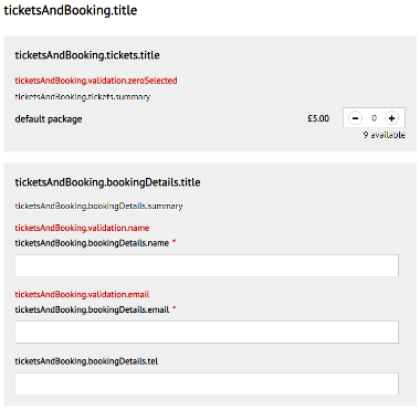 Tickets and Details Overrides