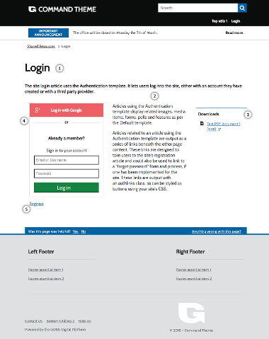 Command Authentication Template