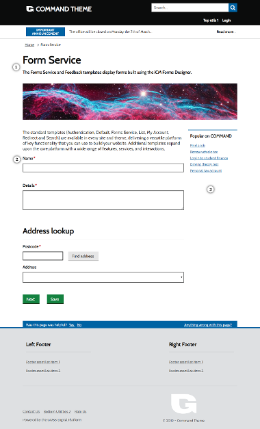 Forms Service - The Digital Platform Documentation Site