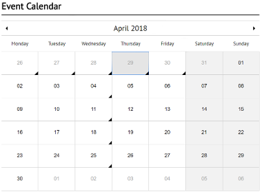 Example Calendar Template