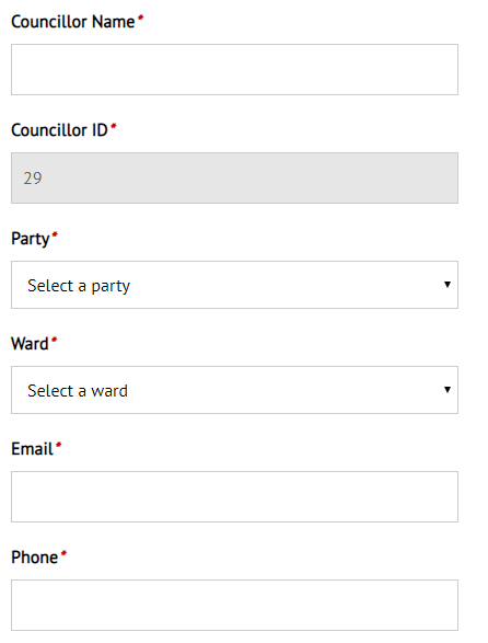 Councillor Config