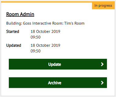 Update and Archive Rooms - The Digital Platform Documentation Site