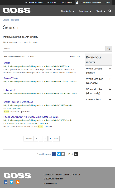 Search Template - The Digital Platform Documentation Site