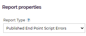 Script Error report