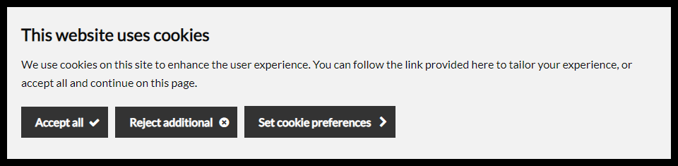 Cookie Policy Template And Banner The Digital Platform Documentation Site