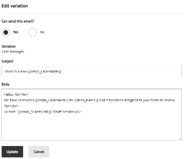 Case Management Emails, Templates and Tokens - Editing Email Templates ...