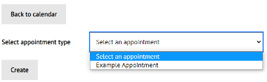 Select Appointment Type