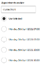 Select a Date and Time