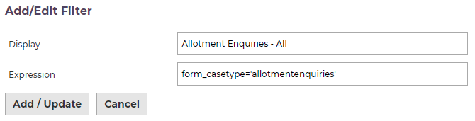 Filter Expression