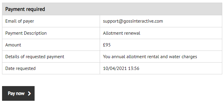Task - Request Payment - The Digital Platform Documentation Site