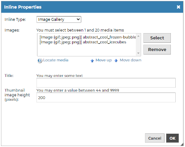 Inlines - Standard Behaviour - The Digital Platform Documentation Site