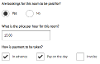 Room Payment Options