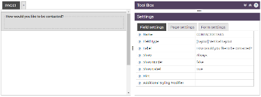 Layout Field Settings