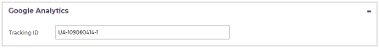 UA Tracking ID