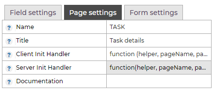 Boilerplate Form Init Handler