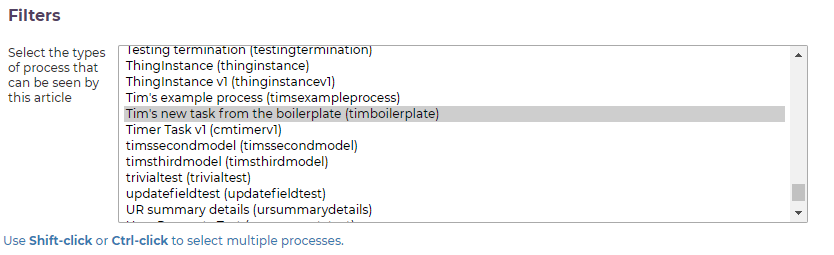 Boilerplate Self Service