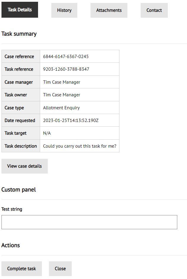 Boilerplate Task Interface