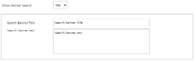 Home Extras - Search Banner