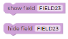 Show and Hide Field
