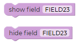 Show and Hide Field
