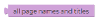 getpagenames