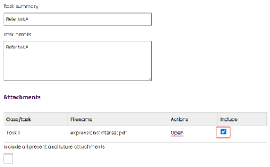 Referral Attachments