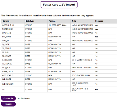 CSV Importer