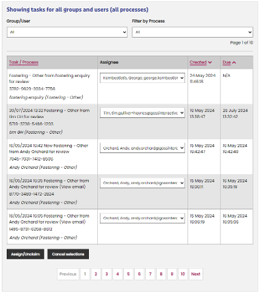 Reallocating Cases and Viewing Workload - The Digital Platform ...