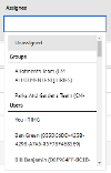 Assignee Filter