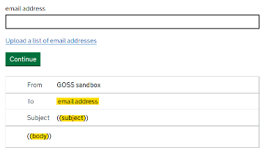 Gov Notify Template