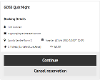 Confirm or Cancel Reservation